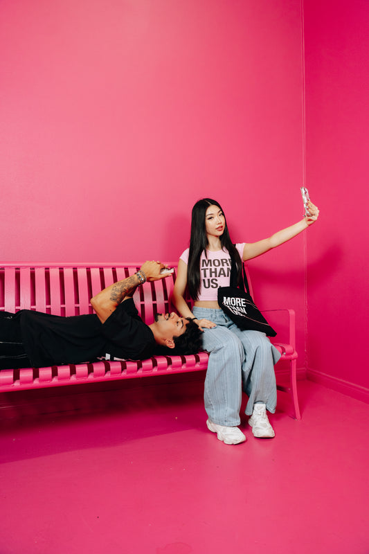 More Than Us Baby Tee - Pink